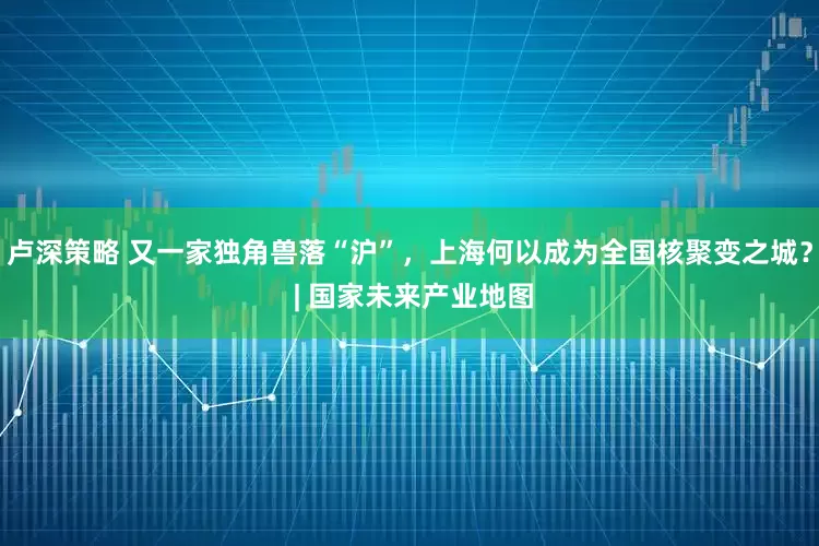 卢深策略 又一家独角兽落“沪”，上海何以成为全国核聚变之城？ | 国家未来产业地图